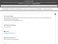 Tablet Screenshot of lemagnoliablanc.com